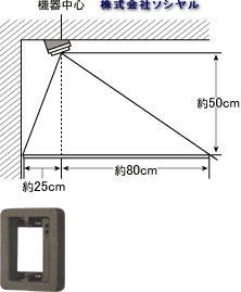 [ JBW-D ] アイホン カメラ付玄関子機用 カメラ角度調整台 左右15度 [ JBWD ]