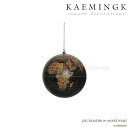 KAEMINGK アンティークグローブ 白デコレーション オーナメント ボール 地球儀 グローブ 世界地図 ワールドマップ 地球 アース クラシカル アンティーク調 ヴィンテージ風 直径10cm 100mm ホワイト インテリア オブジェ【580013 白】 クリスマス