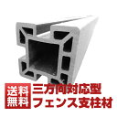 【ウッドデッキ】【送料無料】【人工木】【人工木材】【樹脂ウッドデッキ】【フェンス】sw10三方向対応型フェンス支柱材 黒色 2本セット