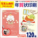 自分だけの年賀状2019 写真1点無料 年賀状 印刷 120...