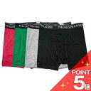 【お買い物マラソン★ポイント5倍】Polo Ralph Lauren ポロラルフローレン ボクサーパンツ 4pack Boxers RCBBS4 男性 メンズ 4枚セット 下着 アンダーウェア クラシックフィット 無地 0ST ピンク×グリーン×グレー×ブラック 【送料無料 並行輸入品】