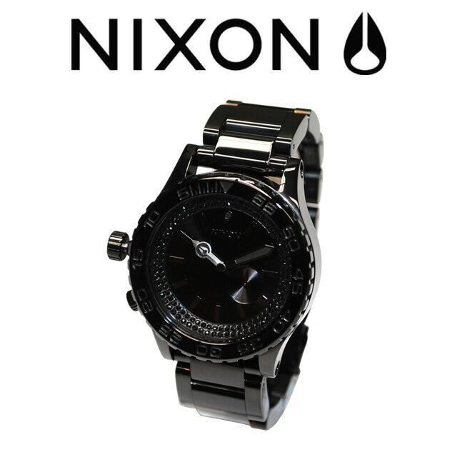 2012年・夏の新作！NIXON （ニクソン） 時計 腕時計 42-20 CHRONO A0351150 A037-1150 ALL BLACK/BLACK CRYSTAL （オールブラック/ブラッククリスタル） メンズ・レディース【送料無料（※北海道・沖縄は525円）】
