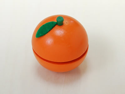 木のおもちゃサックリミニ食材：オレンジ（ままごと）