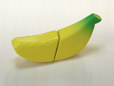 木のおもちゃサックリミニ食材：バナナ（ままごと）