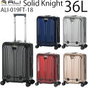  アジア・ラゲージ Solid Knight (33L) フレームタイプ フロントオープン スーツケース 抗菌加工 1〜3泊用 機内持ち込み可能 ALI-019FT-18