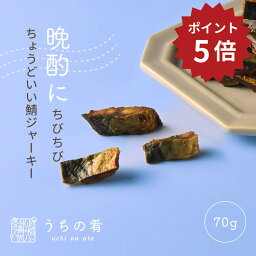 【マラソンP5倍】 おつまみ プチギフト ちびちび食べる さばジャーキー チャック付き 珍味 さば 1袋 70g 155g 送料無料 <strong>uchino</strong>ate