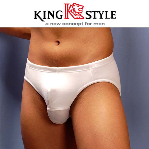 【King Style（キングスタイル）】網ポケット付 壮快パンツ：ブリーフ（上向き）KS-A31