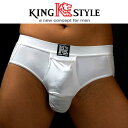 【King Style（キングスタイル）】網ポケット付 壮快パンツ：ブリーフ（上向き）PLC-377
