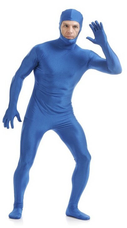本格 ハロウィン 衣装 コスプレ 仮装 コスチューム 男 男性 女 女性 メンズ レディース うける 面白い かっこいい お手軽 全身タイツ モジモジくん 人気者 なりきり 大人 M 150cm 165cm ブルー家 遊び 室内 遊び着 Zoom オンライン 飲み会 宅飲み