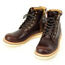 SLOW WEAR LION スローウェアライオン オイルドレザー プレーンMID ブーツ OB-8593G SHORT BOOTS クレープソール レザー ビブラムソール 本革 レザー シューズ メンズ 男性用 本 革 靴 国産 日本製 レースアップ ワーク ブーツ バイカー MADE IN JAPAN ☆送料無料