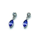 オリバーウェバー(OLIVER WEBER) スワロフスキー ピアス 神秘的なひとしずく パープル(Post earring Sort rhod. tanzanite) purple 紫 【RCP】