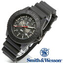 スミス&ウェッソン Smith & Wesson 正規品 スイス トリチウム ミリタリーウォッチ 腕時計 メンズ SWISS TRITIUM M&P WATCH BLACK/BLACK SWW-MP18-BLK ミリタリー&ポリス デイトカレンダー 日付 雑誌掲載ブランド 男性用 時計 送料無料