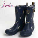 Joules ジュールス 長靴 レインブーツ ドッグ柄 モリーウェリー ネイビードッグス 17SS レディース プレゼント ギフト