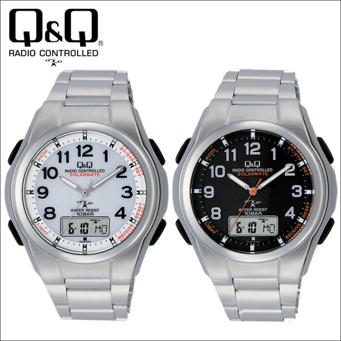 【送料無料】腕時計 メンズ 白 電波腕時計 シチズン アナログ 腕時計 電波 ソーラー発電電波時計（...:wide02:10015725