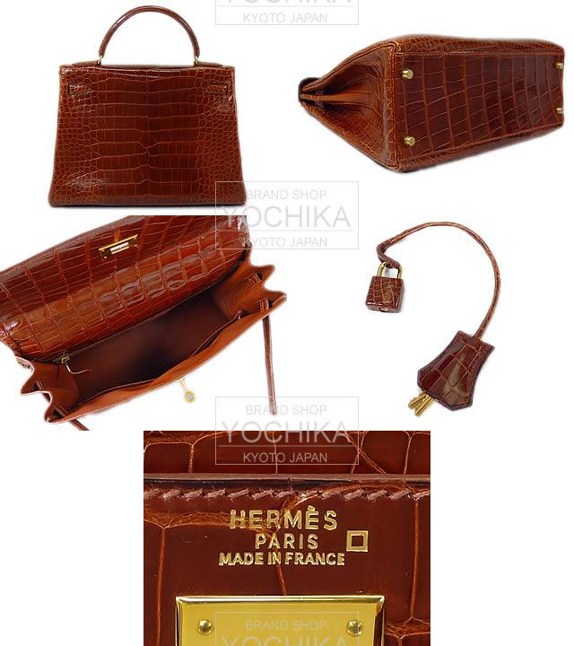 hermes kelly 32 miel alligator