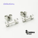 ステンレス ピアス(103) スパナ シルバー 2個セット メイン サージカルステンレス 316L メンズ レディース 送料無料 スタッズ 金属アレルギー対応 工具 プチプライス ユニセックス 男女兼用