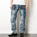 【ストレッチ】メニーポケットデニムカーゴパンツ/ルパート