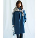 【SALE】【中村アンさん着用】ダブルクロスベロアスタンドカラ