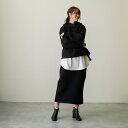 《クッション地》 《ロング丈》 タイトスカート/フレールドゥカリーナ