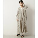 東炊きストライプカフタンワンピース/ミューカ