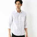 リネン7分袖シャツ/テットオム