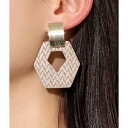 ヘキサゴンデザインピアス/アナップ