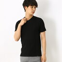ブリスターストライプVネックTシャツ/テットオム(TETE HOMME)