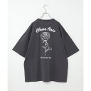 ローズ刺繍Tシャツ/ヴァンスエクスチェンジ(VENCE EXCHANGE)