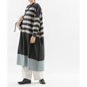 コットンリネンビエラパネルチェックノーカラー2wayワンピース/ノップドゥノッド