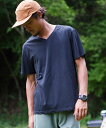 コットンVネック半袖Tシャツ/ジョルダーノ(GIORDANO)