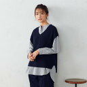 Vネック ニットベスト/コムサイズム(COMME CA ISM)
