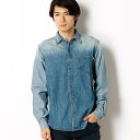長袖 マムフォードリバー コントラスト デニム シャツ スリム/ティンバーランド(メンズ)(Timberland)