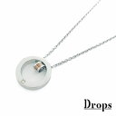 【ネックレス】サークルインリングネックレス/ドロップス(Drops)