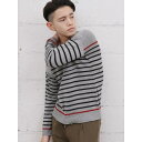 ボーダーニット/ジョルダーノ(メンズ)(GIORDANO)