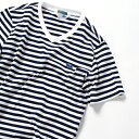 《一部予約》LACOSTE×SHIPS JET BLUE: 別注 ベーシックVネックTシャツ/シップス ジェットブルー(SHIPS JET BLUE)