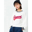 ラインリブチアーロゴスウェット/ウィゴー(レディース)(WEGO)