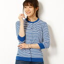 ラコステ クルーネックボーダーカーディガン/ラコステ(LACOSTE)