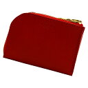 ペール/栃木ヌメ(レッド)【ミニ財布 L字】/アジリティーアッファ(AGILITY Affa)