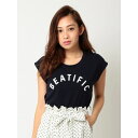 ミニ丈裏毛ロゴTシャツ/セシルマクビー(CECIL McBEE)