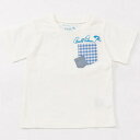 ギンガムチェック柄ポケット付Tシャツ/ア...