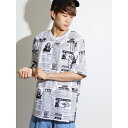WEGO/総柄ビッグシルエットTシャツ/ウィゴー(メンズ)(WEGO)