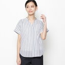 Lブラウス(ドビーストライプシャツ)/エッシュ(esche)