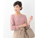【洗濯機で洗える】ハートネックシフォンブラウス/オフオン(OFUON)