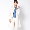 【3サイズ展開】ウールアンゴラスタンドコート/ビアッジョブルー(Viaggio blu)