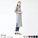 カシミヤタッチVネックロングワンピース/ティティベイト(titivate)