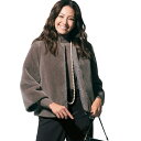 【亜希さん着用】ウールムートン ショートジャケット