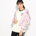 ブルゾン(袖ロゴテープ MA-1)/ピンク ラテ(PINK latte)