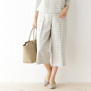 Lカットソ(【ウエスト後ろゴム】メランジツィード ミモレ丈パンツ)/デッサン(レディス)(Dessin Ladies)