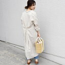 Khaju:バックタックストライプワンピース/カージュ(Khaju)