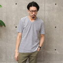 ぽこぽこボーダーTシャツ/メンズメルローズ(MEN'S MELROSE)